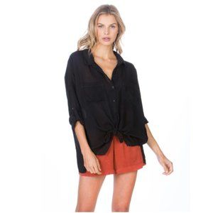 Cargo Pocket Tie Front Top